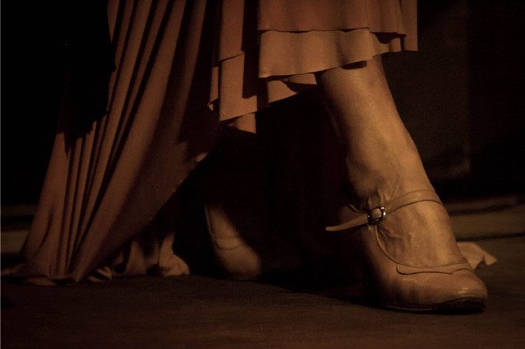 Pie flamenco - detalle de Café Ziryab