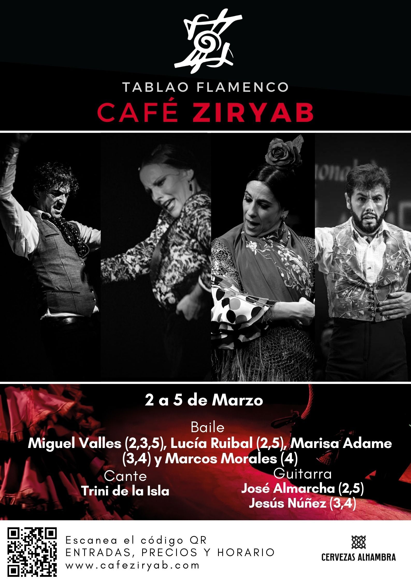 Espectáculo flamenco del 2 al 5 de marzo