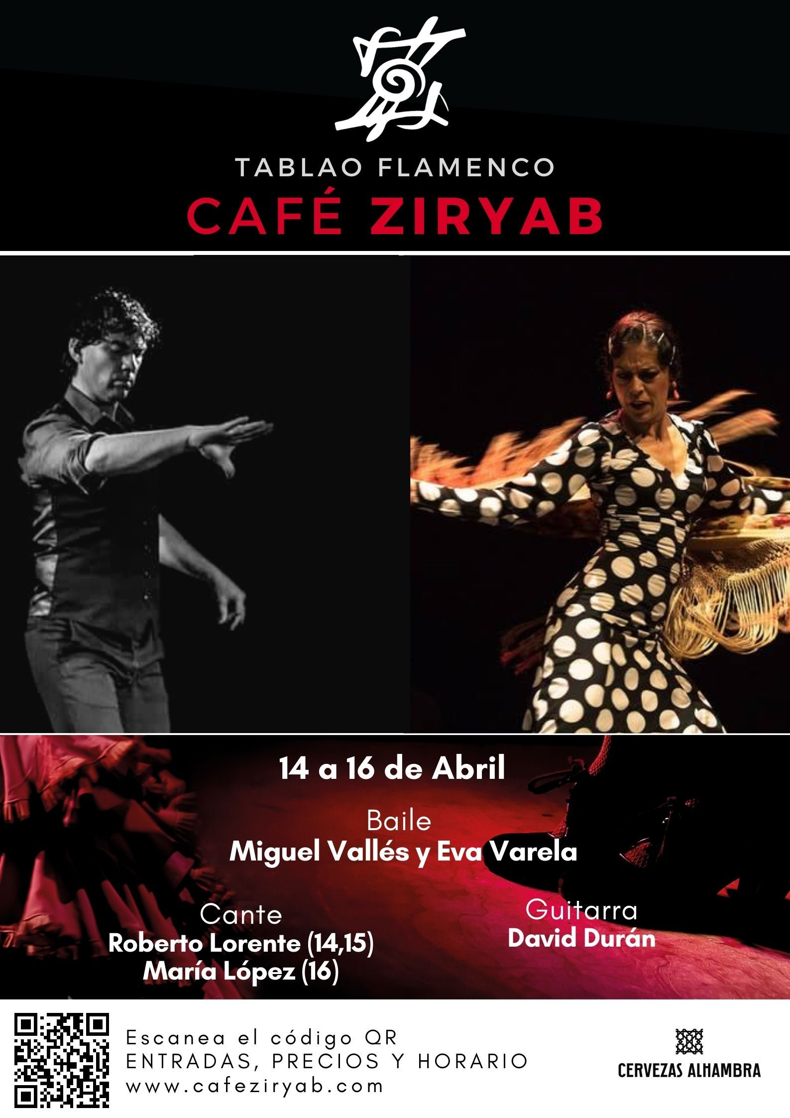 Espectáculo flamenco del 14 al 16 de abril