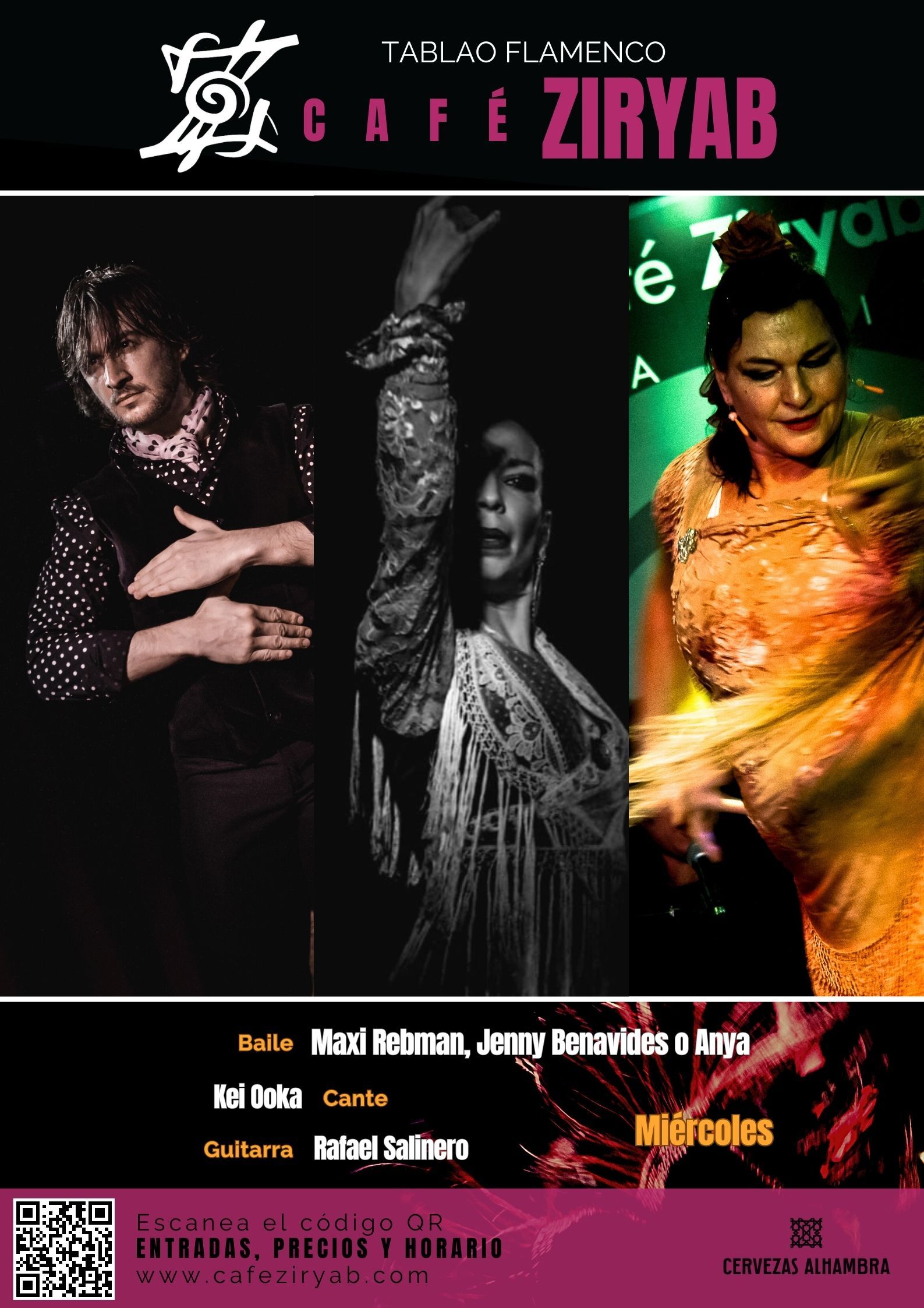 Cuadro Flamenco Café Ziryab miércoles de julio