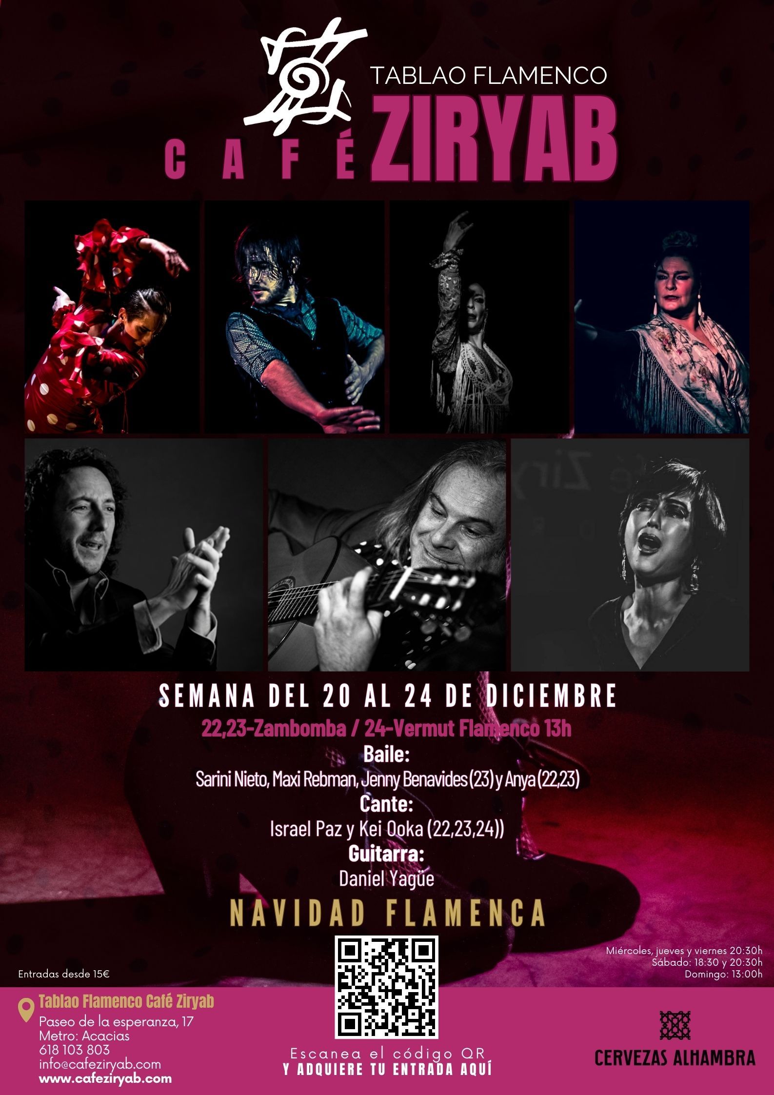 Espectáculo flamenco del 20 al 24 de diciembre