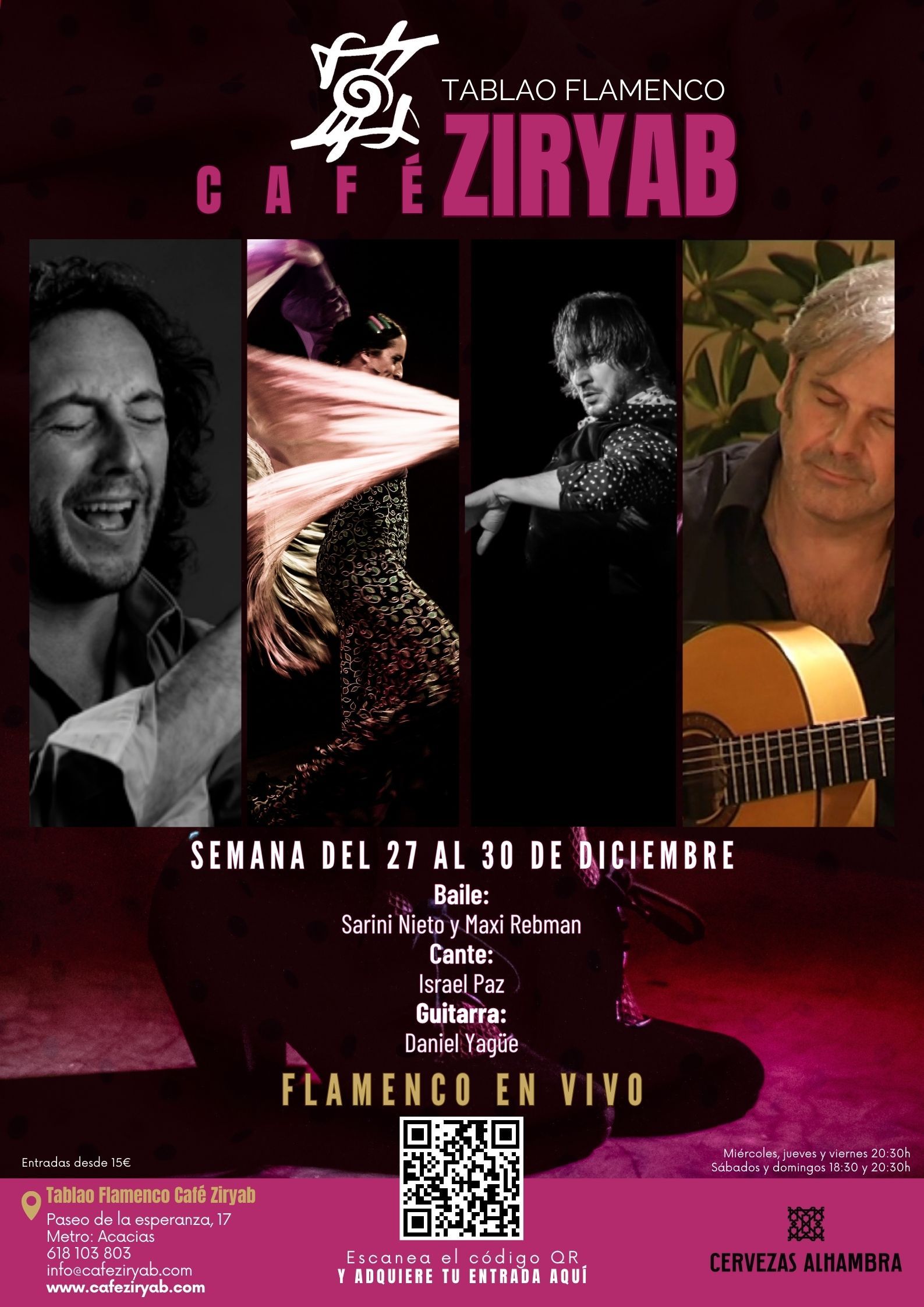 Espectáculo flamenco del 27 al 30 de diciembre