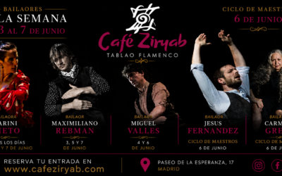 Programación del 3 al 7 de Junio Café Ziryab